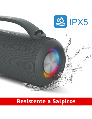 Haeger - Wholesale Speakers - HAEGER Super Boom Portable Bluetooth Speaker - 24-hour Battery Life, IPX5 Splash Resistance, RGB Lighting2