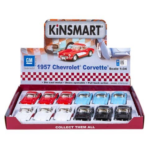 The Toy Network - Wholesale Toy Car/Truck - Kids - 5" Diecast 1957 Chevrolet Corvette3