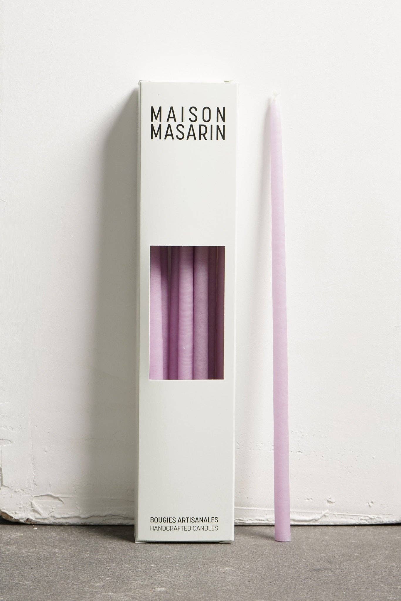 Maison Masarin – Vela/castiçal cónico por atacado – Velas artesanais francesas de florista - pacote com 108