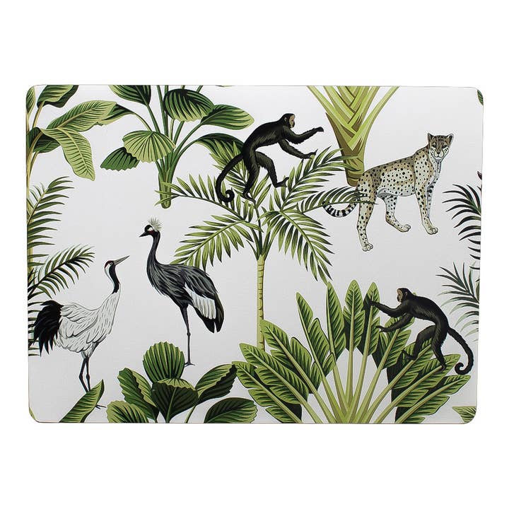 Mars & More - Brand of B Living - Vente Sets de table - Set de table Jungle White 30 x 40 cm (4)