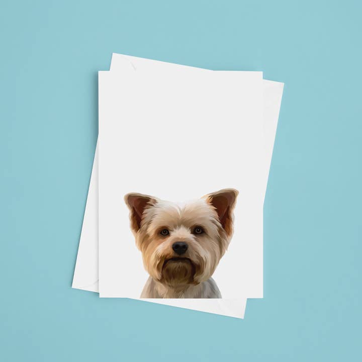 Yorkshire terrier card for wholesale by No-en designs