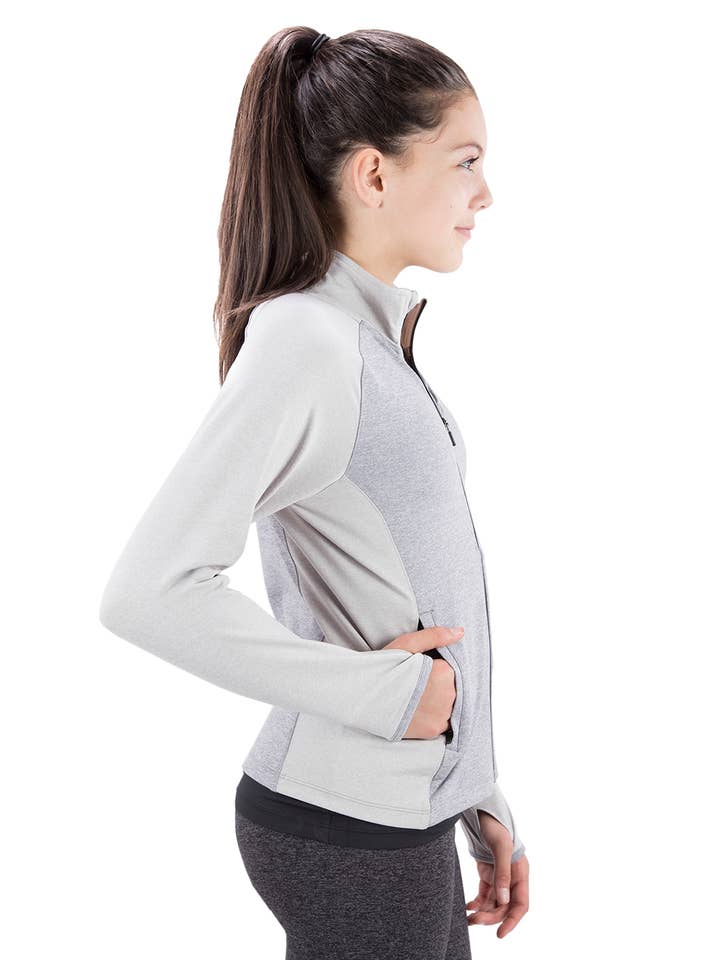 Liakada Dancewear - Wholesale Athletic Jacket - Kids - Girls' Flex Full Zip Jacket4