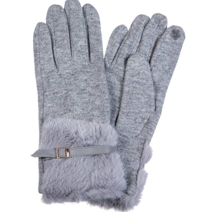 Ole - Vente Gants – femme - Gants à écran tactile en fausse fourrure8