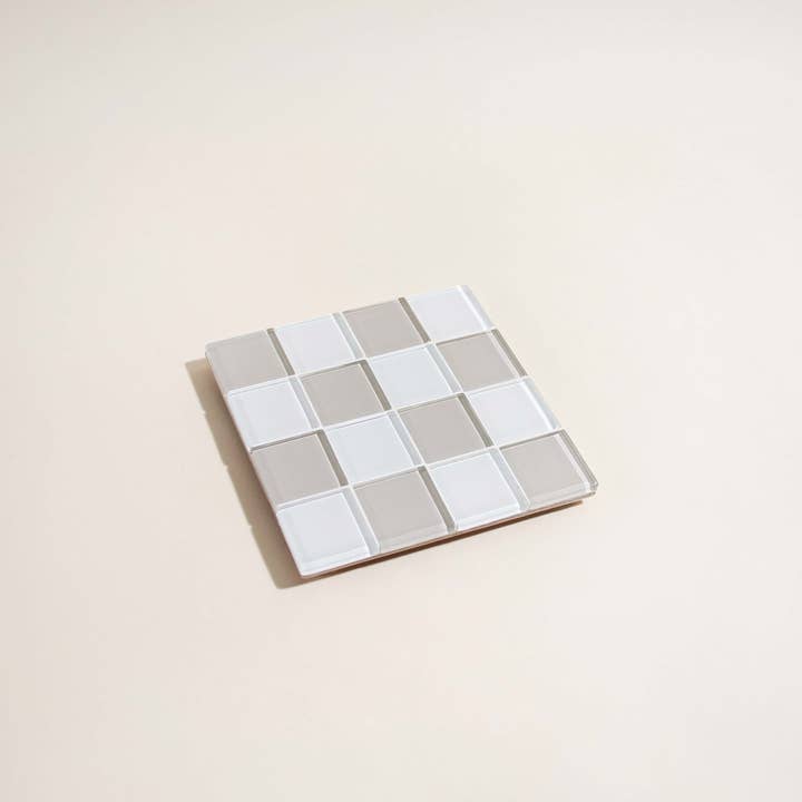 Subtle Art Studios - Wholesale Coasters - GLASS TILE COASTER - Linen2