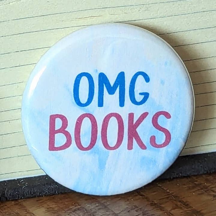 OMG Books - Button Pin for wholesale by Schlady