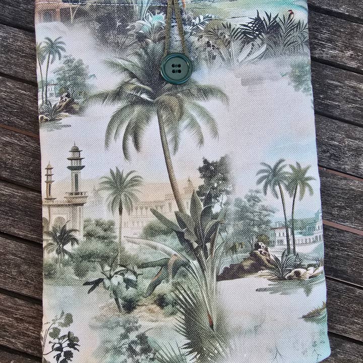 Housse de livre matelassée toile indienne pour la vente par laubelgo