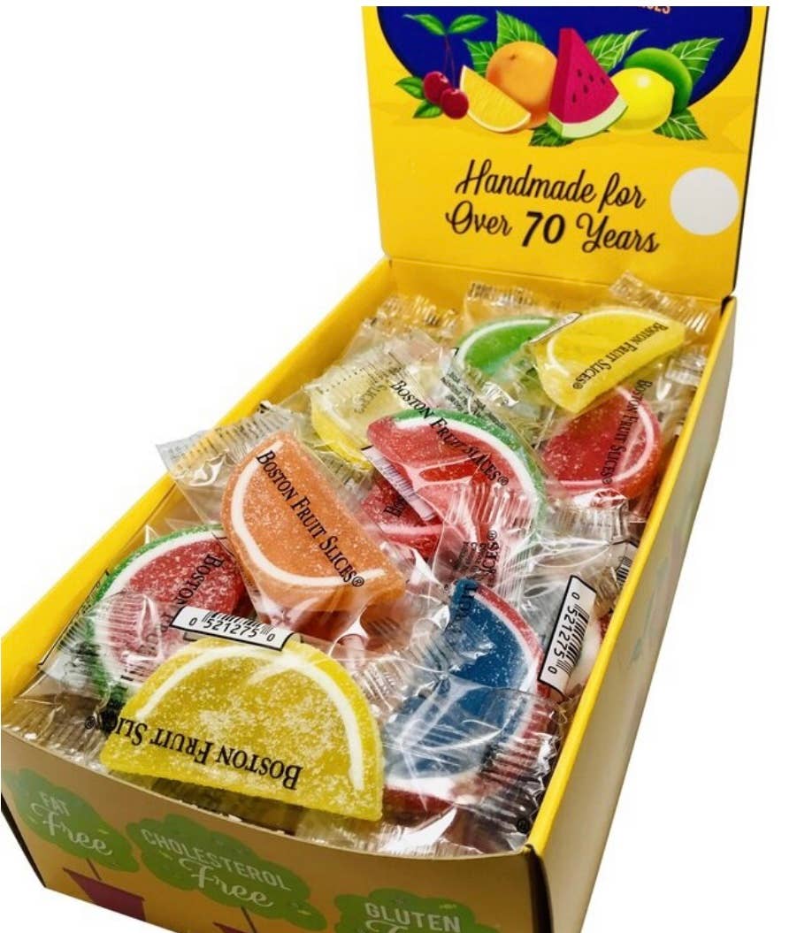 O'Shea's Candies Sweet Shop - Wholesale Gummy - Boston Fruit Slice 🍒 🍊 60 CT Changemaker Individual Box7