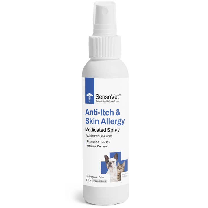 Pramoxine Anti Itch & Allergy Spray for Dogs & Cats - 8oz for wholesale by SensoVet