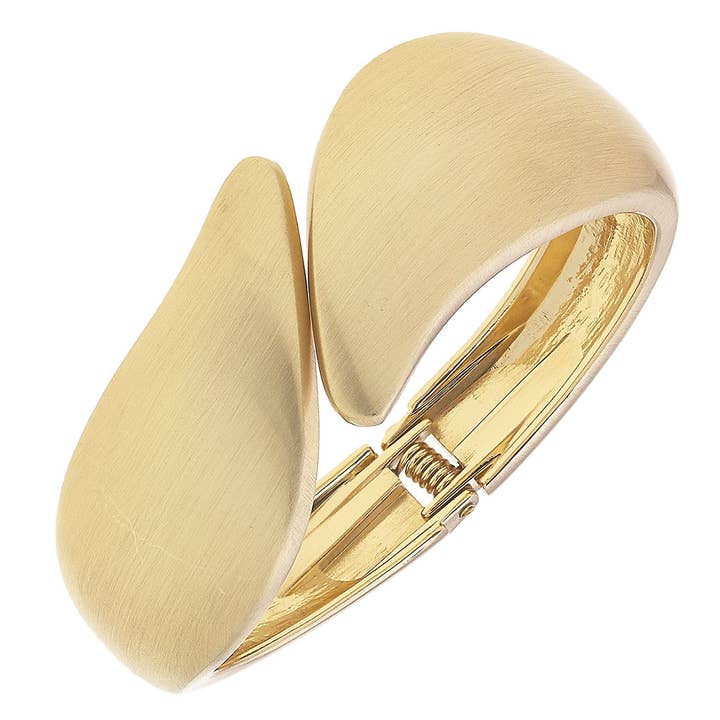 Icon Statement Hinge Bangle for wholesale by Canvas Style