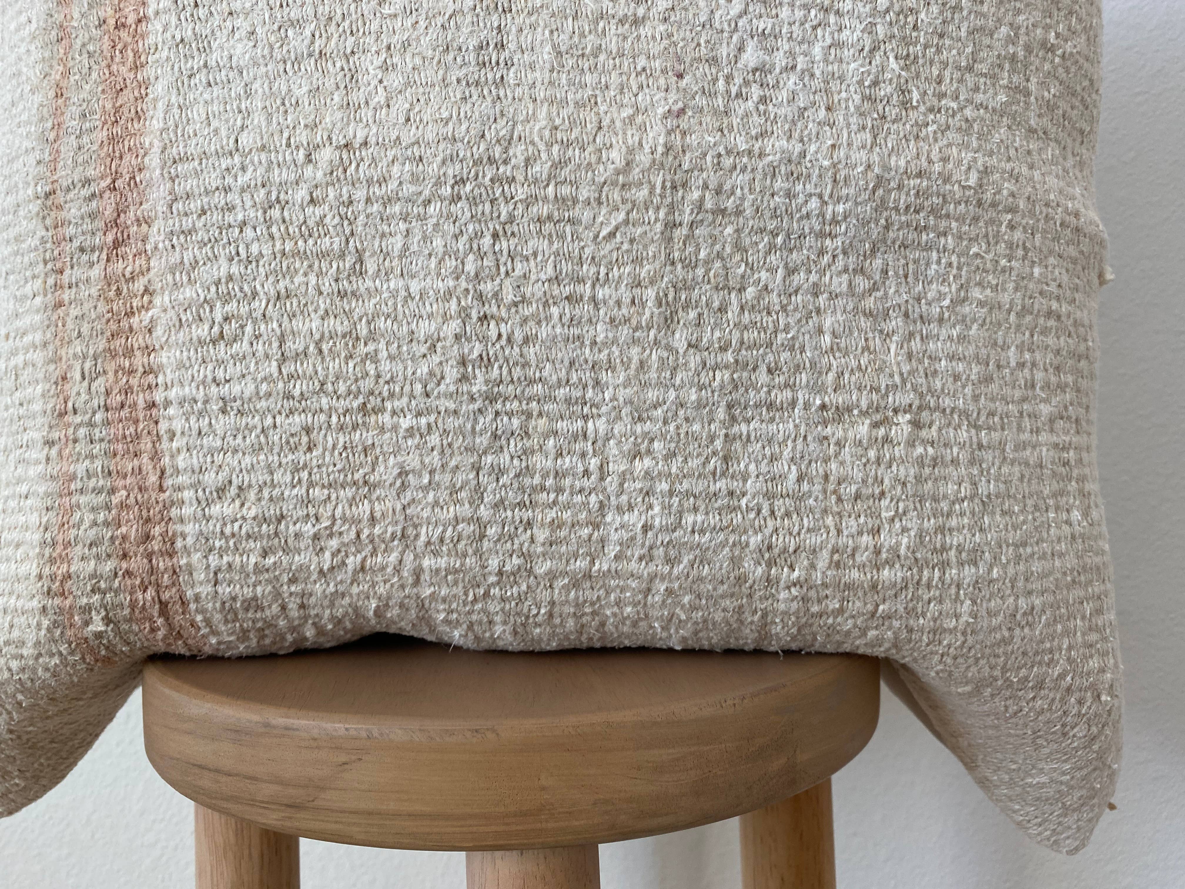 Eclectic Collective – Capa de almofada decorativa por atacado – Capa de Almofada Turca de Cânhamo 50 cm x 50 cm6