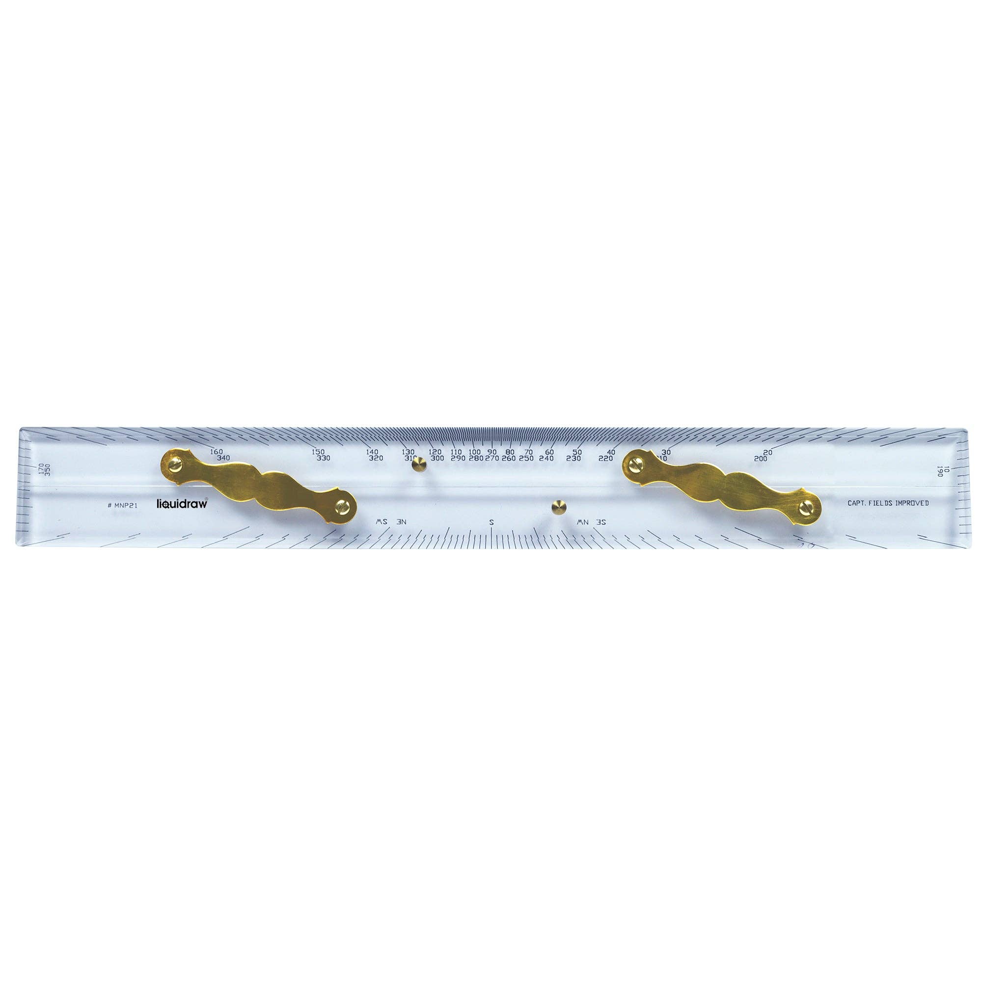 Liquidraw – wholesale Ruler – Liquidraw Marine Navigation Parallel Ruler 21" Brass Joints Nautical Acrylic Ruler For Navigational Plotting1