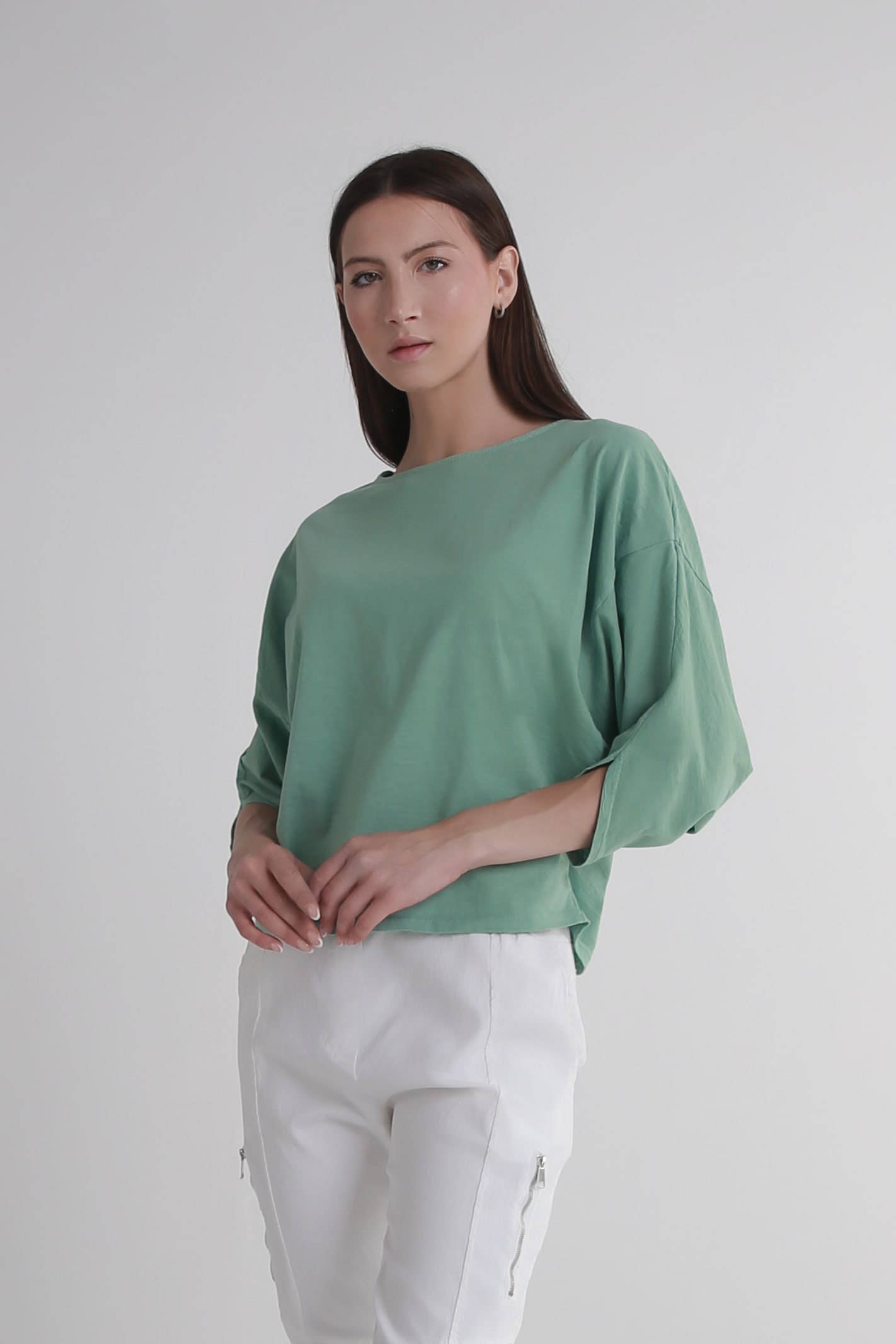 TINA Stephens Italy/Tees By Tina - Wholesale T-Shirt - Women's - Omaria Batwing Crop Top (BSS171)22