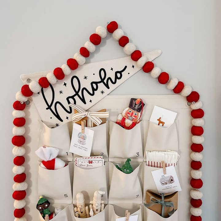 Cherrypick - Wholesale Canvas Art - Ho Ho Ho Christmas Canvas Pennant Flag - Christmas Decor1