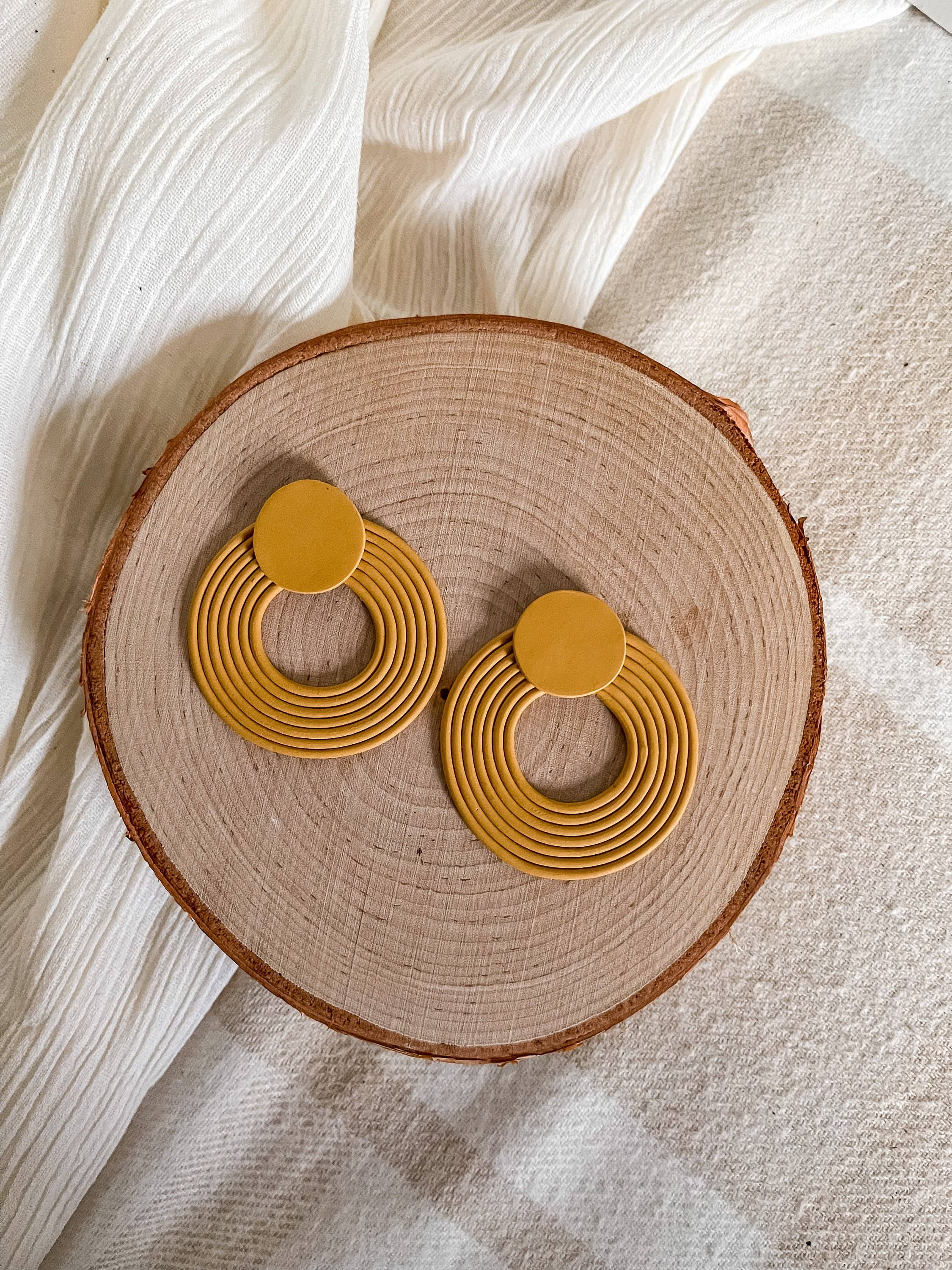 The Nothing Is Wasted Shop - Wholesale Dangle Earrings - Edna | Handmade Clay Earrings6