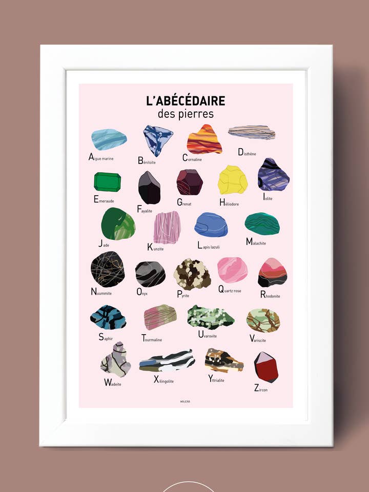 Abécédaire des pierres pour la vente par Mrjcrrart