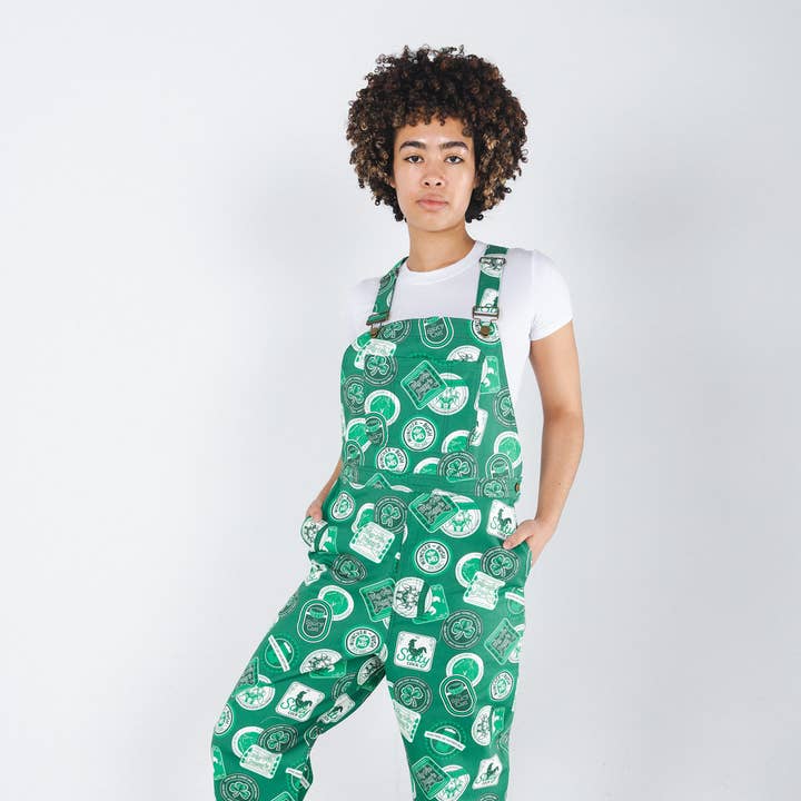 The Irish Pub | Green Irish Coasters Unisex Overalls for wholesale by Shinesty, Inc