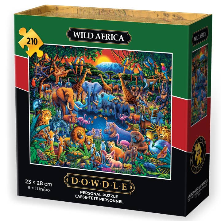 Boardwalk Puzzle Company - Wholesale Puzzle - Adult - Wild Africa - Personal Puzzle - 210 Piece3