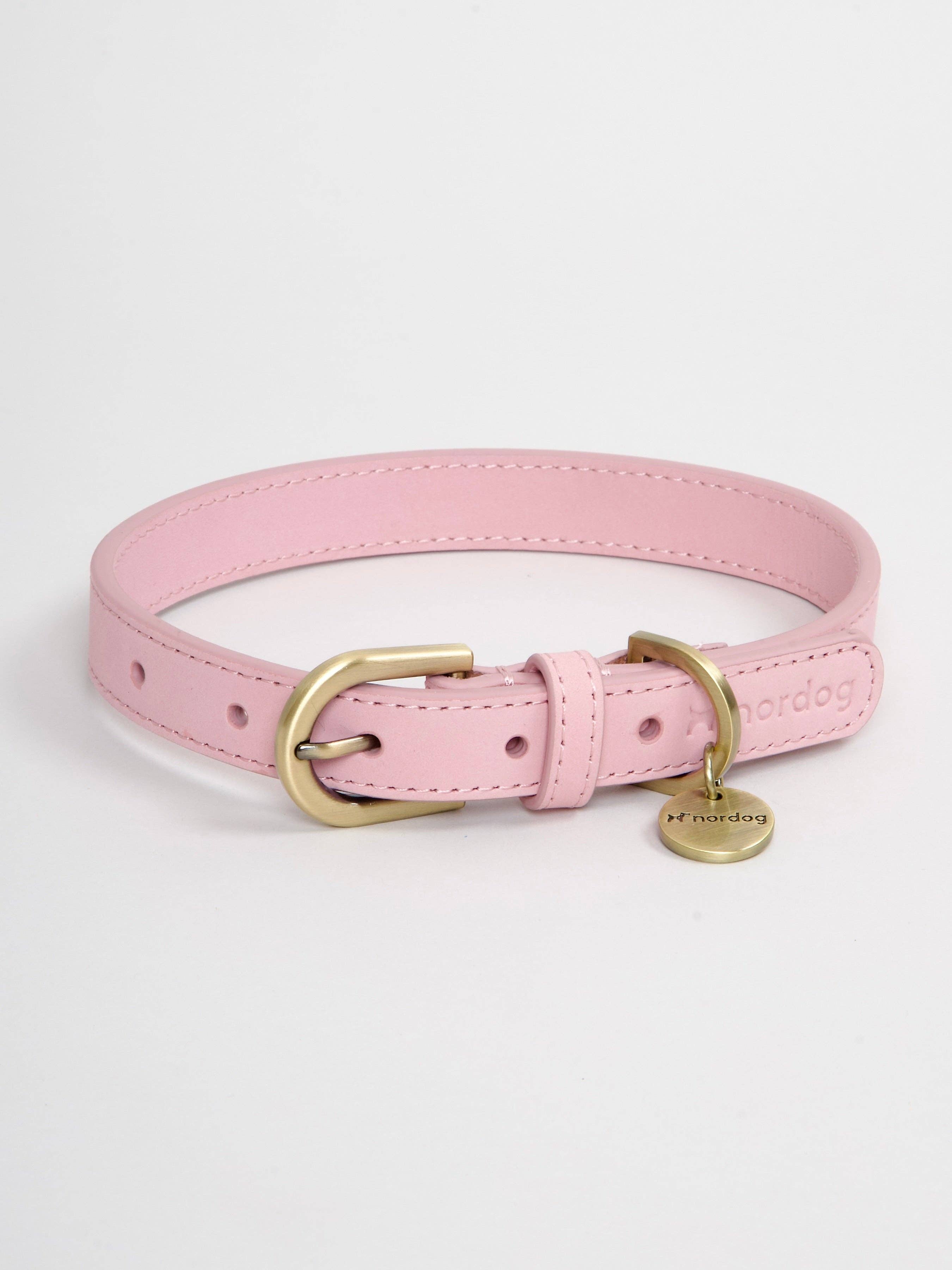 Nordog – Großhandel Haustierhalsband – Hund – Thomas Hundehalsband Candyfloss aus italienischem Nubukleder0