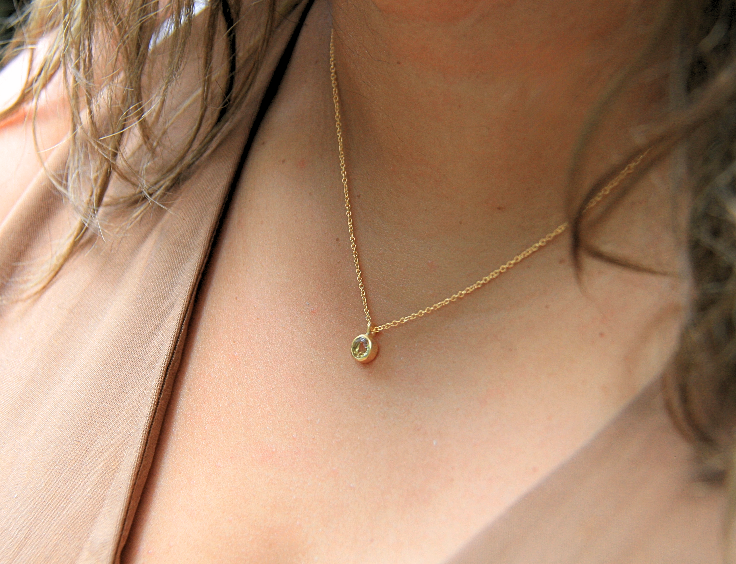 Heart and Lotus Sterling Silver Jewelry – Colar pingente/pendente por atacado – Colar de Pedra de Nascimento de Julho em Rubi + Ouro2