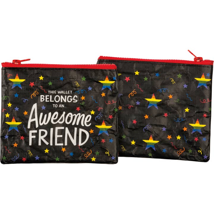 Primitives by Kathy - Wholesale Tote Bag - Unisex - Awesome Friend Zipper Wallet