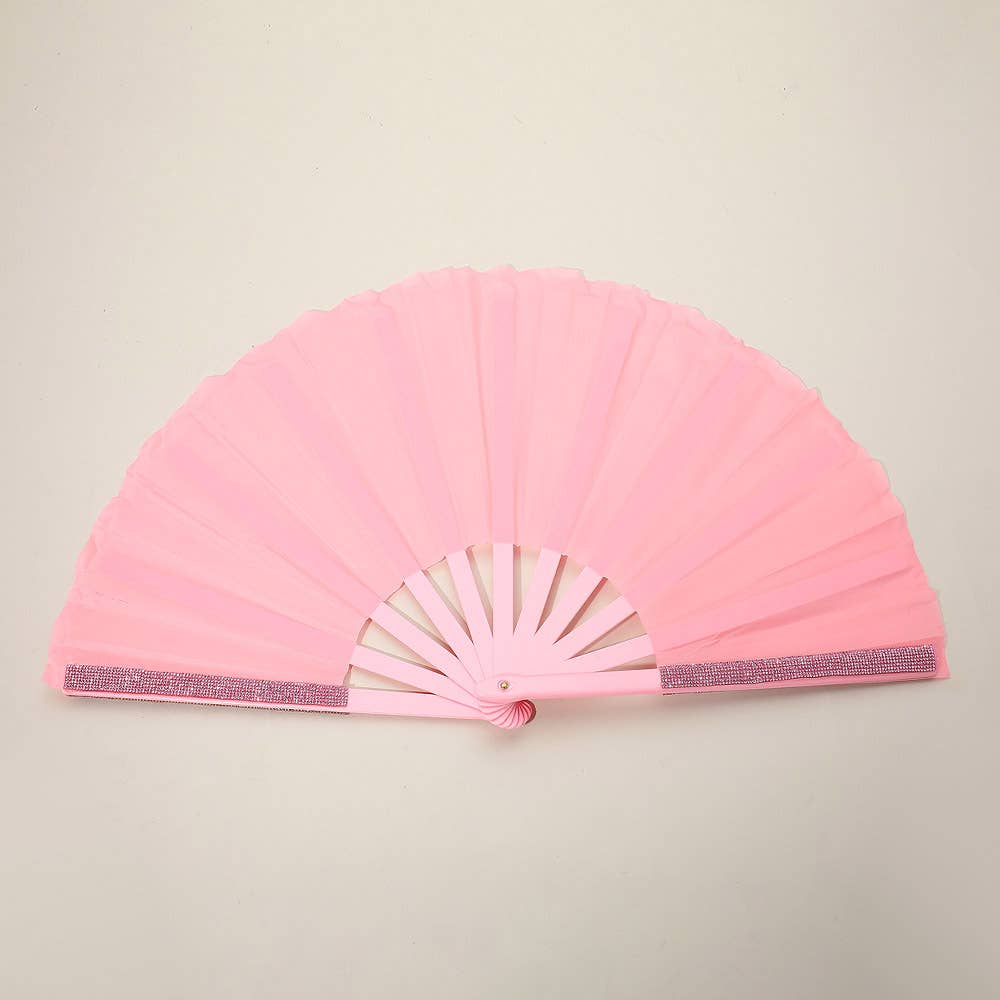 Sensibling Corp. - Wholesale Handheld Folding Fan - Bling Studded Folding Line Dance Hand Fan11