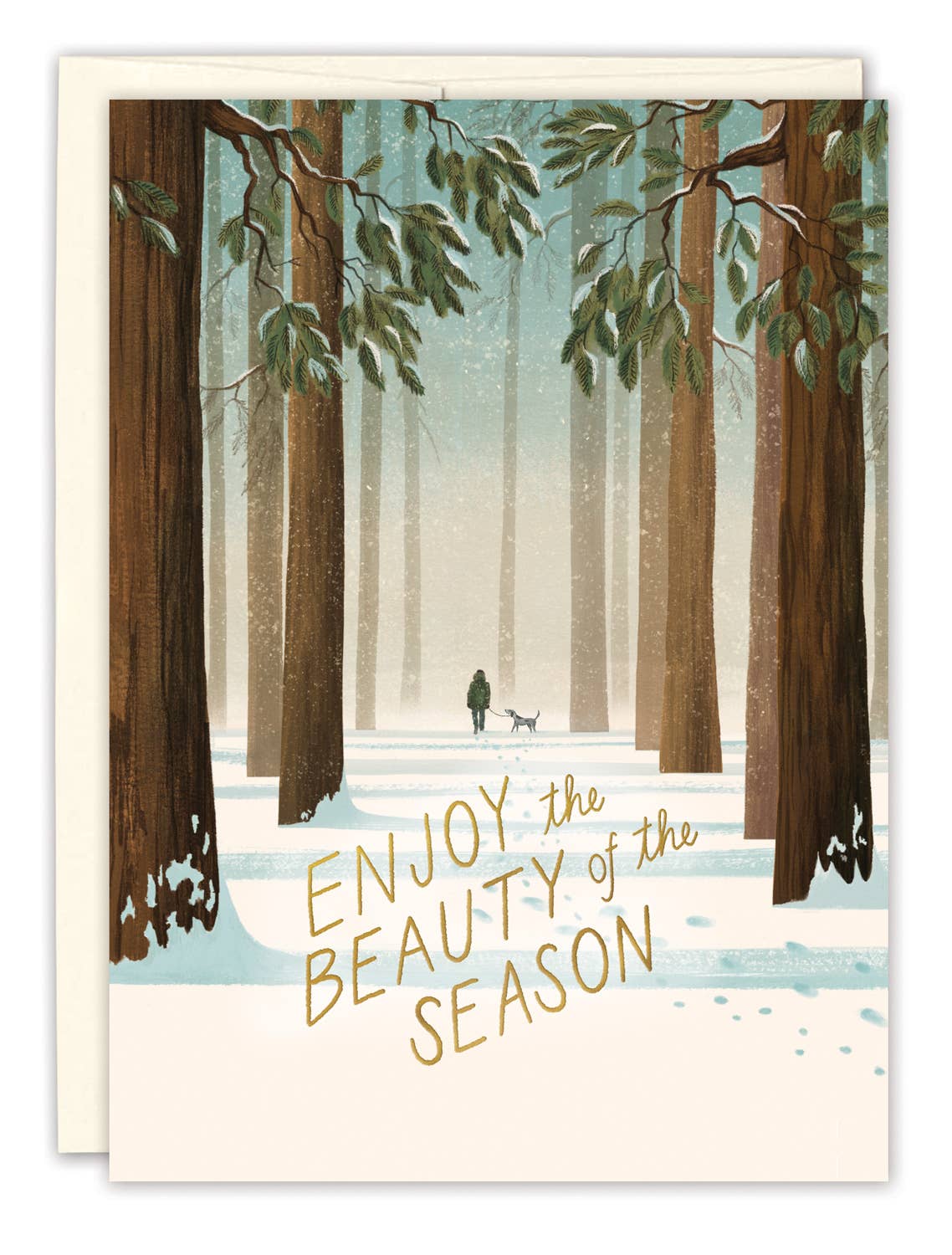 Biely & Shoaf - Wholesale Season's Greetings Card - Winter Walk Holiday Card1