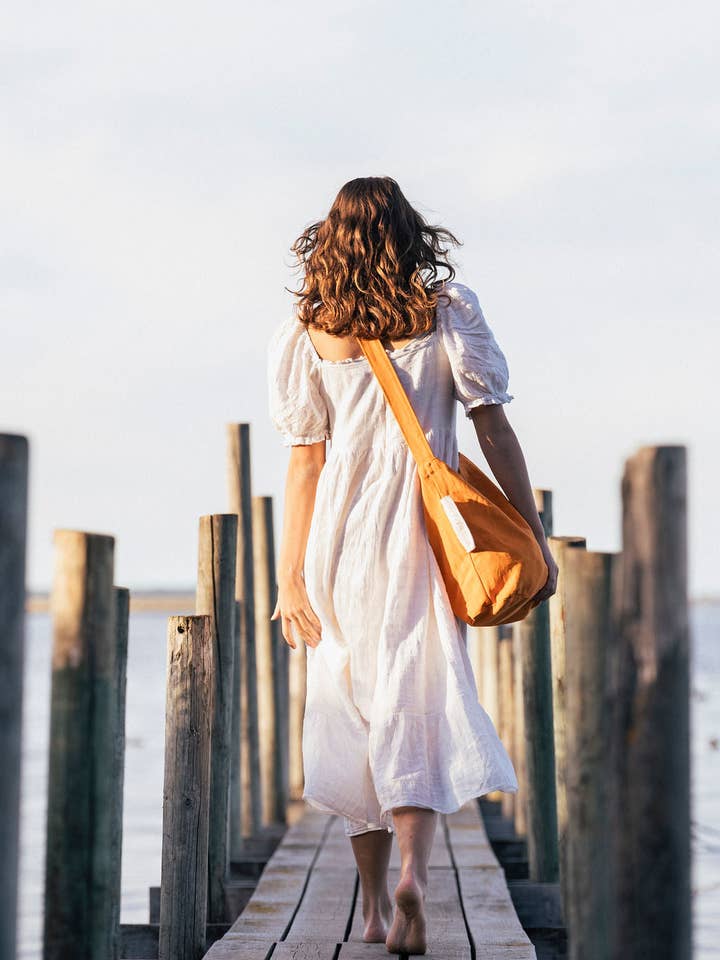 Mira Canvas Bag - Orange for wholesale by Tintok