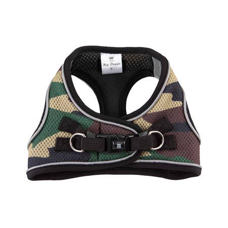 Barker's Bowtique - Vente Harnais – chien - Hip Doggie - Veste EZ Step-In Harness - Camo - Multi1