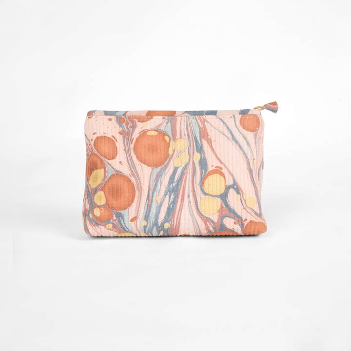 Craft Boat - Wholesale Pouch - Women's - MARBLED QUILTED POUCH - TWILIGHT BUBBLE