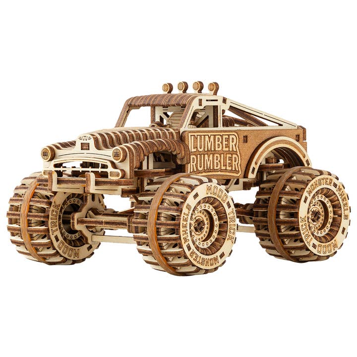 Kit de Modèle de Puzzle en Bois 3D Voiture Rumbler en Bois Trick pour la vente par WoodTrick