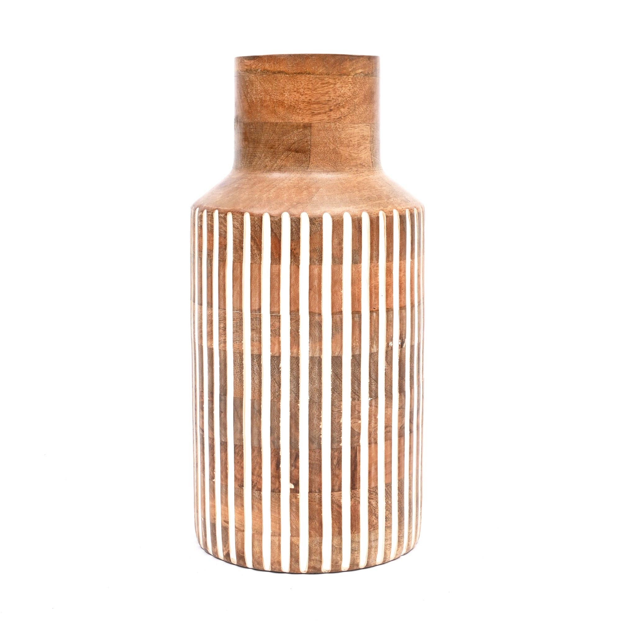 Expo Bazaar - Wholesale Vase - Jack Vase – Natural & White Matte Finish2