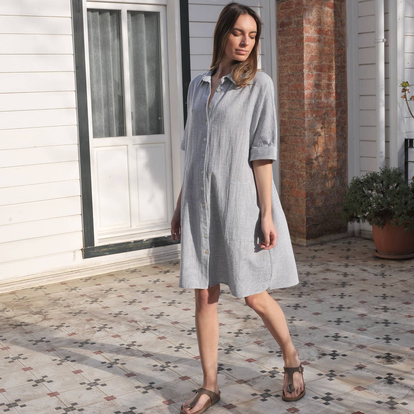 loom.ist – Vestido - Mulher por atacado – Vestido Camisa Mini Sile11