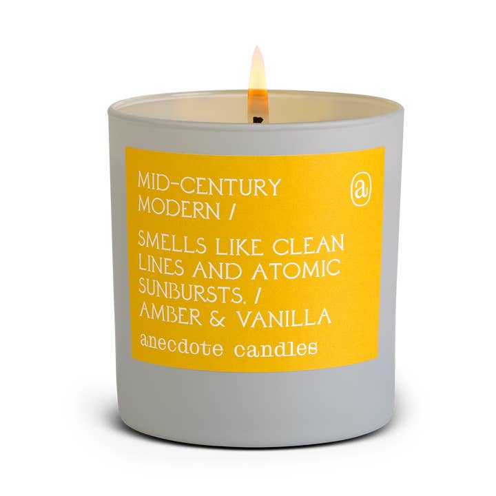Mid-century Modern (Amber & Vanilla) Candle for wholesale by Anecdote Candles