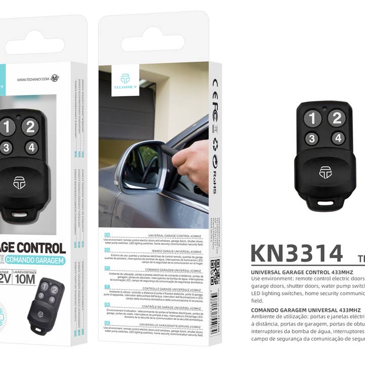 TECHANCY – wholesale Keyboard – TECHANCY Universal Garage Door Opener Remote 433Mhz
