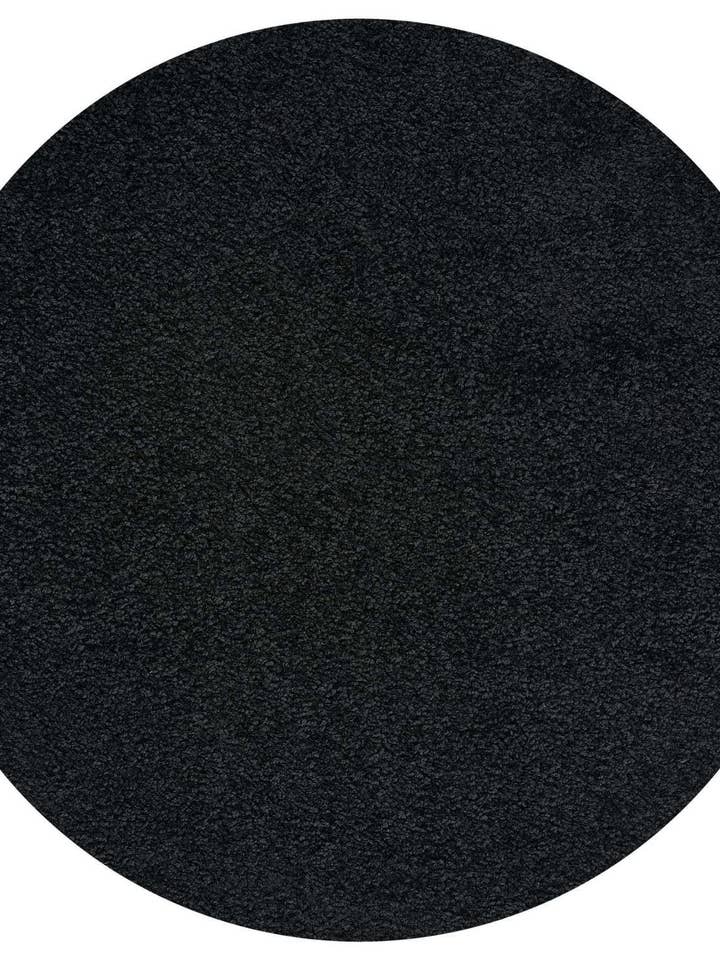 Myshaggy Solid Black Rug for wholesale by THE RUGS