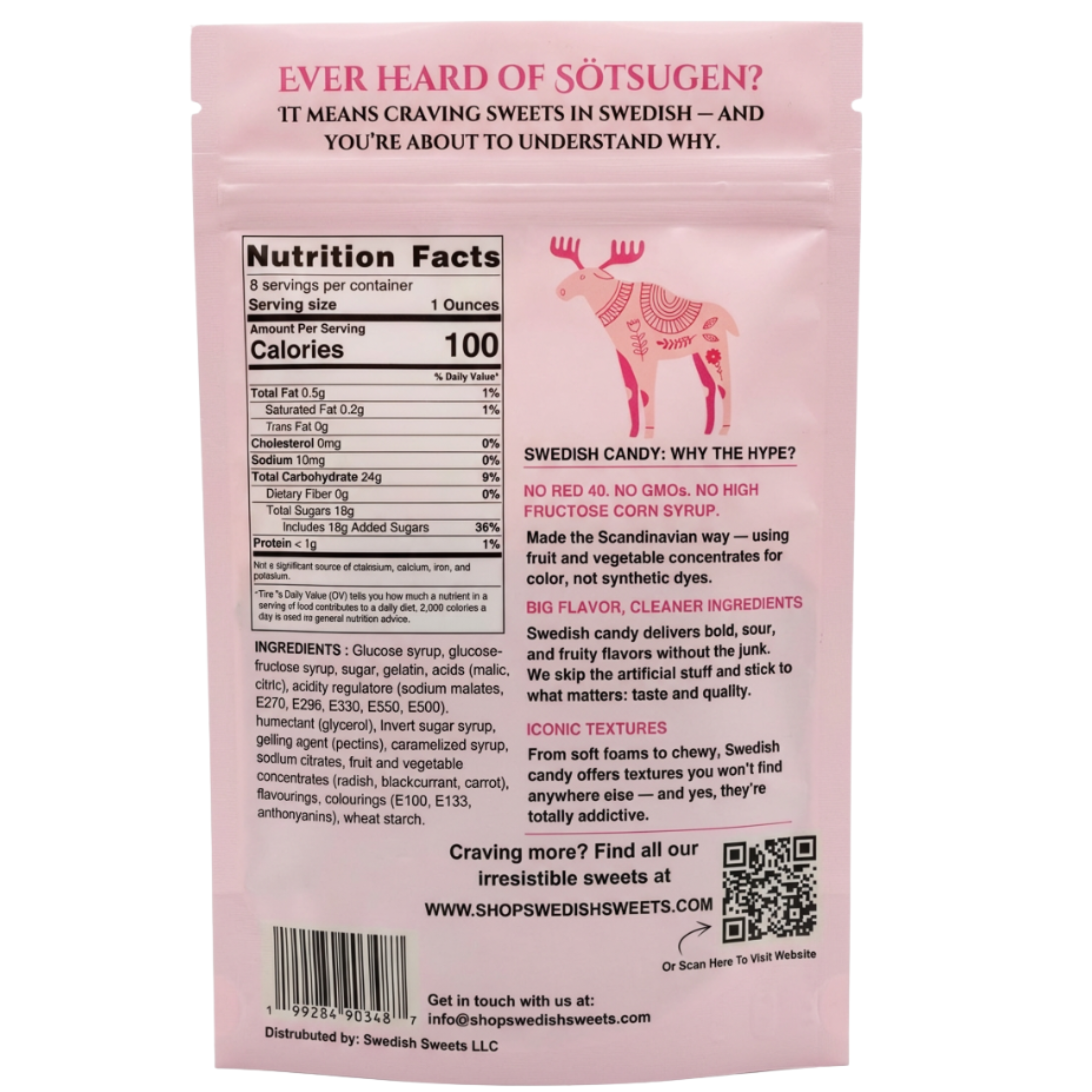 Swedish Sweets Wholesale LLC - Swedish Candy - Wholesale Gummy - Bubs Mix With Swedish Candy 1/2lb Bag (12 Pack)3