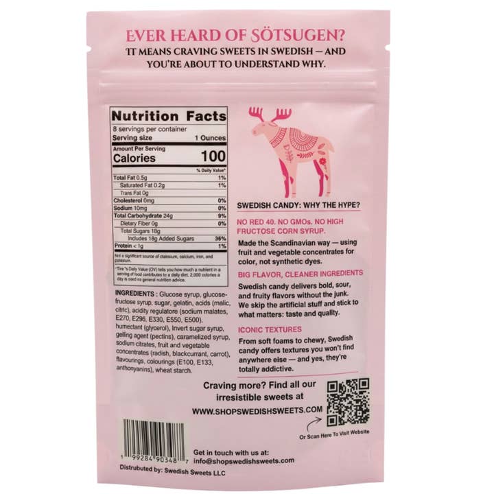 Swedish Sweets Wholesale LLC - Swedish Candy - Wholesale Gummy - Bubs Mix With Swedish Candy 1/2lb Bag (12 Pack)3