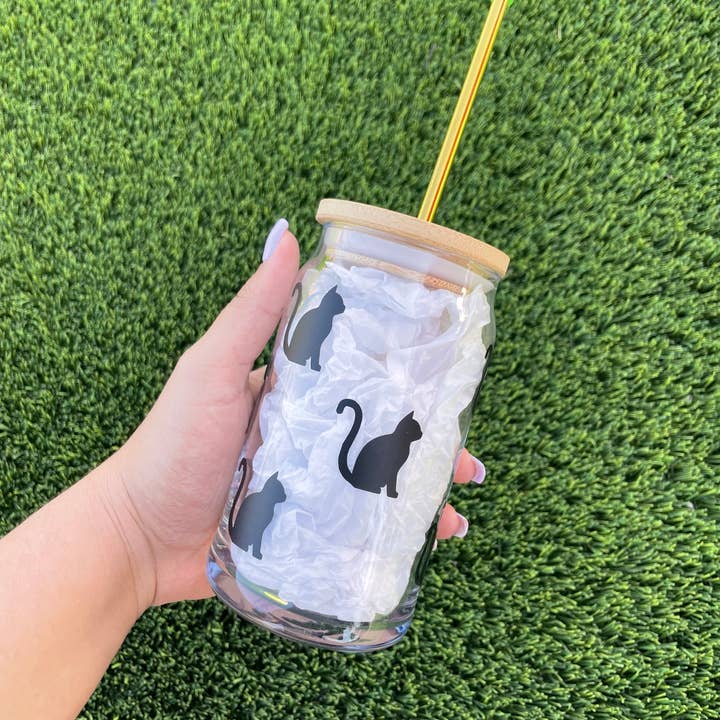 Cat Cup Bierglas blik 16 Oz Cat Cup Cat Tumbler Mom Cat voor wholesale door Valudesign