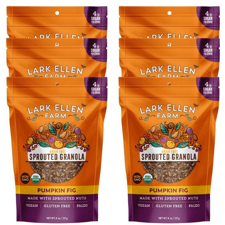 Lark Ellen Farm - Wholesale Granola - Pumpkin Fig Sprouted Granola (Grain-Free) 8 oz bag