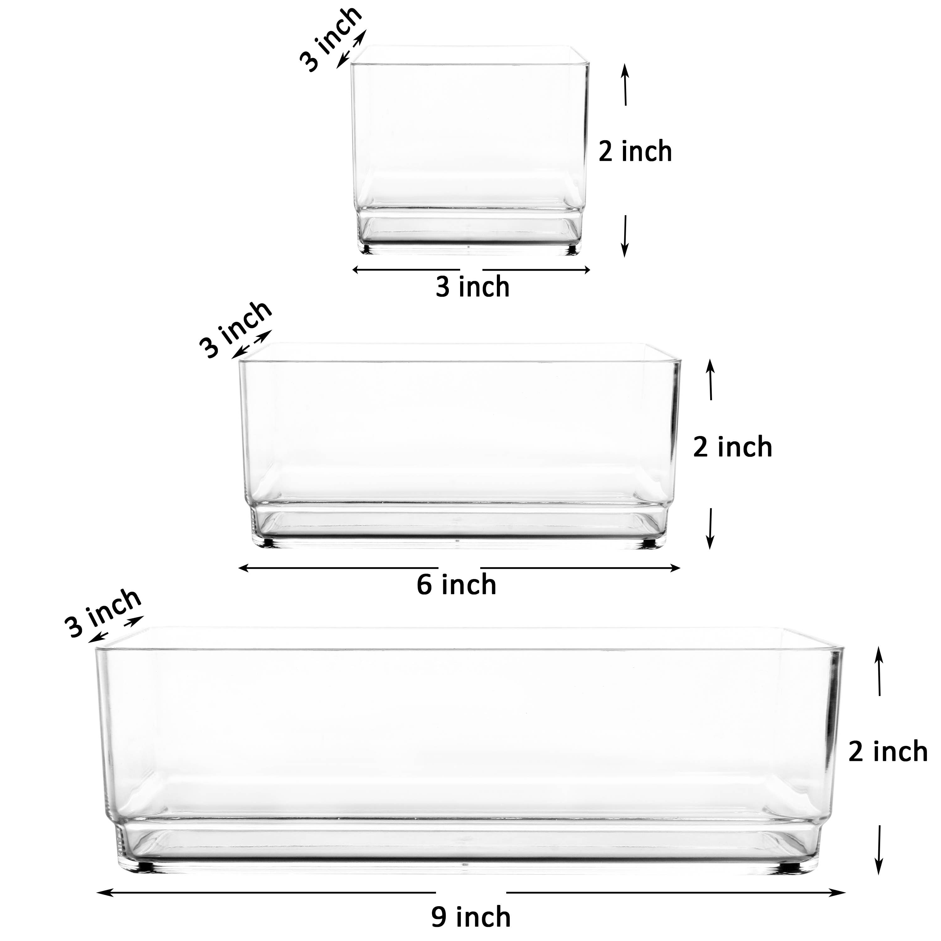 Youngever - Wholesale Drawer Organizer - Youngever 9 Pcs Plastic Vanity and Desk Drawer Organizers2