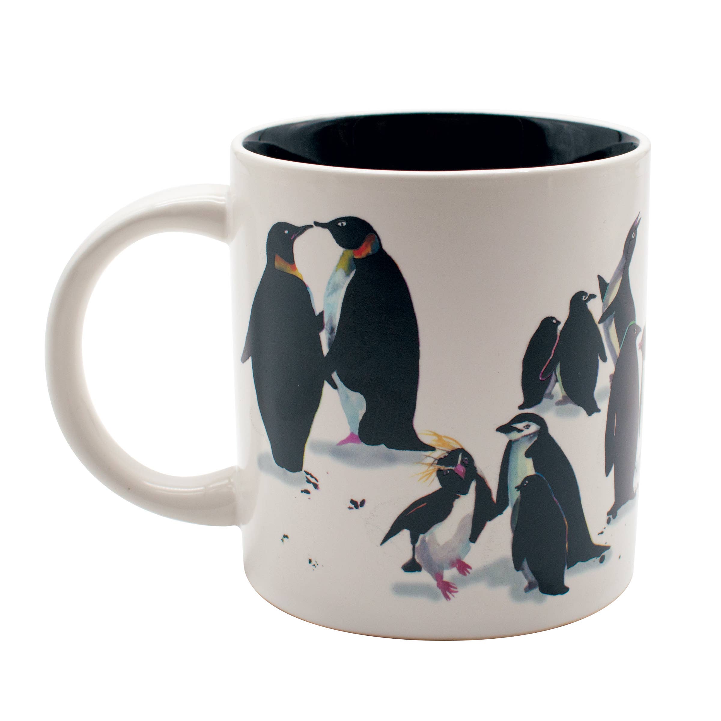 Unemployed Philosophers Guild - Wholesale Coffee Mug - Penguin Party Heat-Changing Coffee Mug2