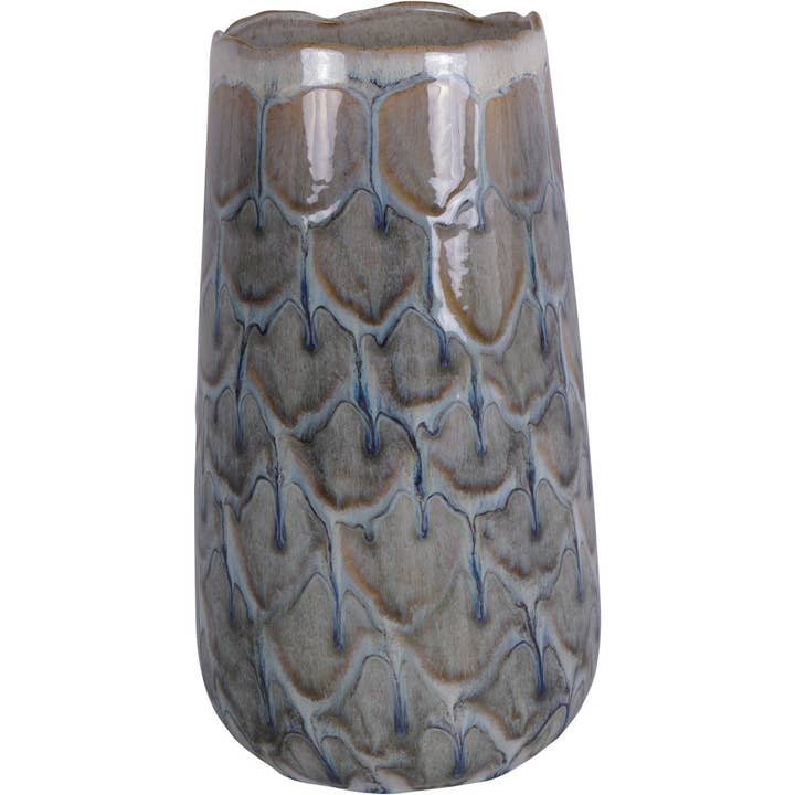 Vaso in ceramica Armadillo Azure per la vendita all'ingrosso da parte di The Libra Company