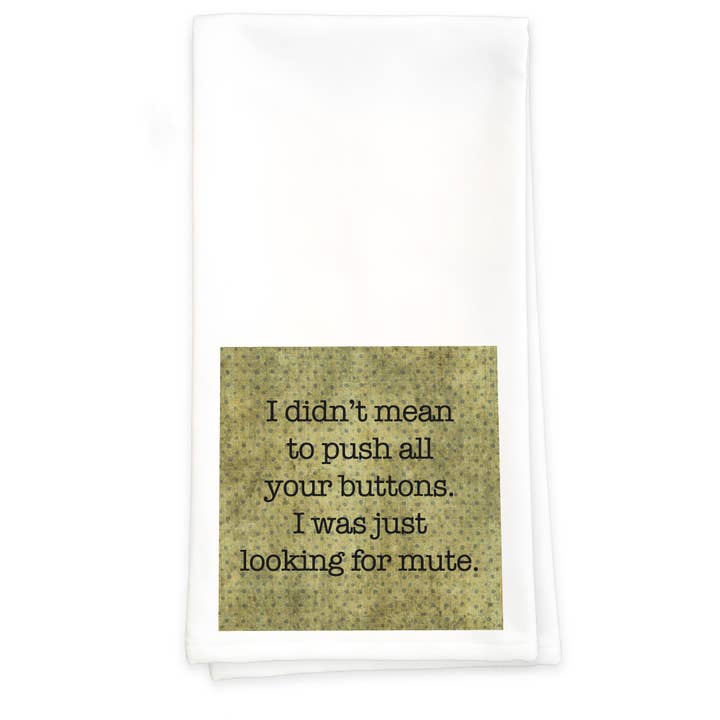 Push Your Buttons - Towel for wholesale by Paisley & Parsley