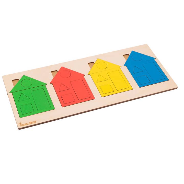Montessori sorter Houses for wholesale by Munda Mundi