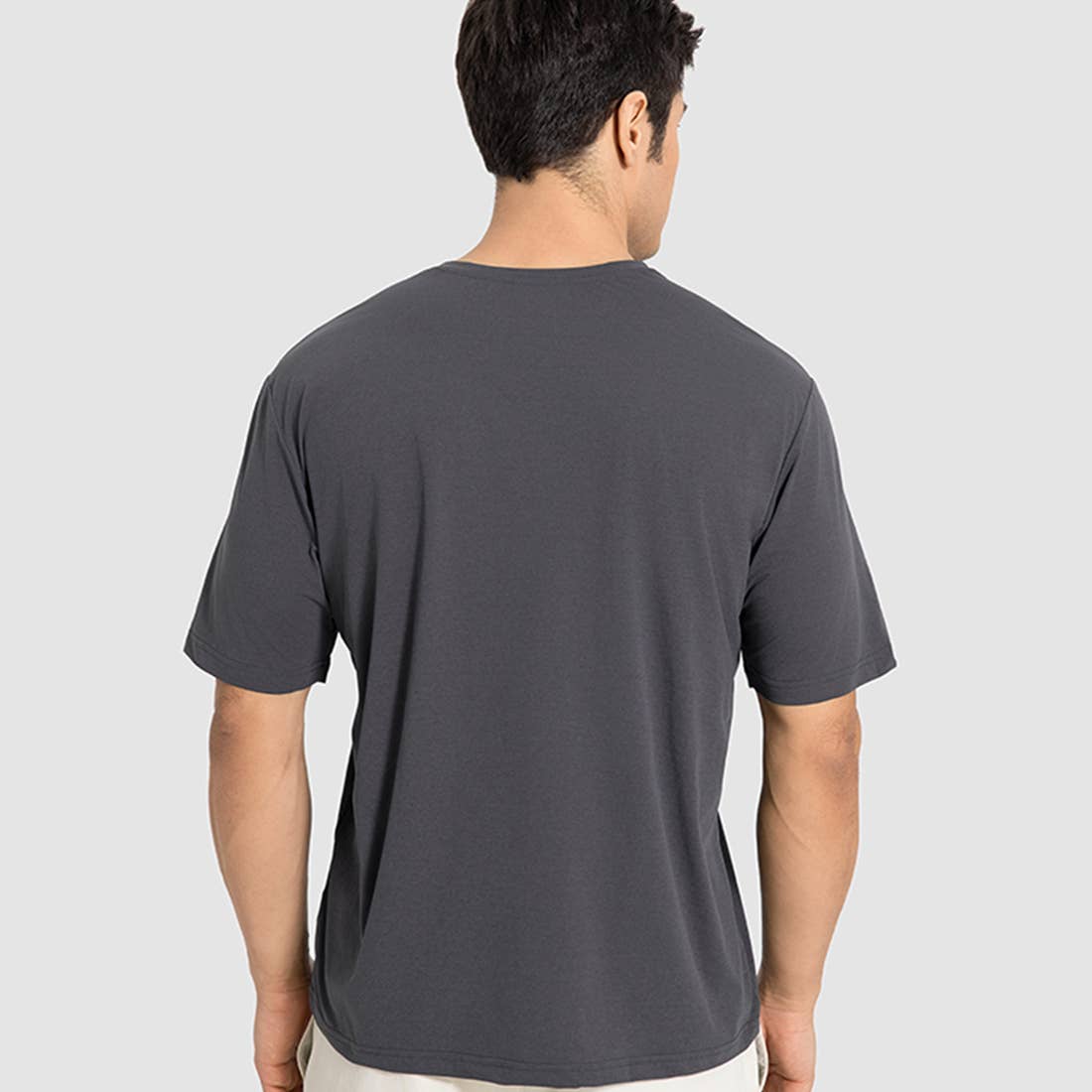 Sodalemon - Wholesale T-Shirt - Men's - Men Casual Short Sleeve Elastic Fitness Round-Neck T-Shirt15