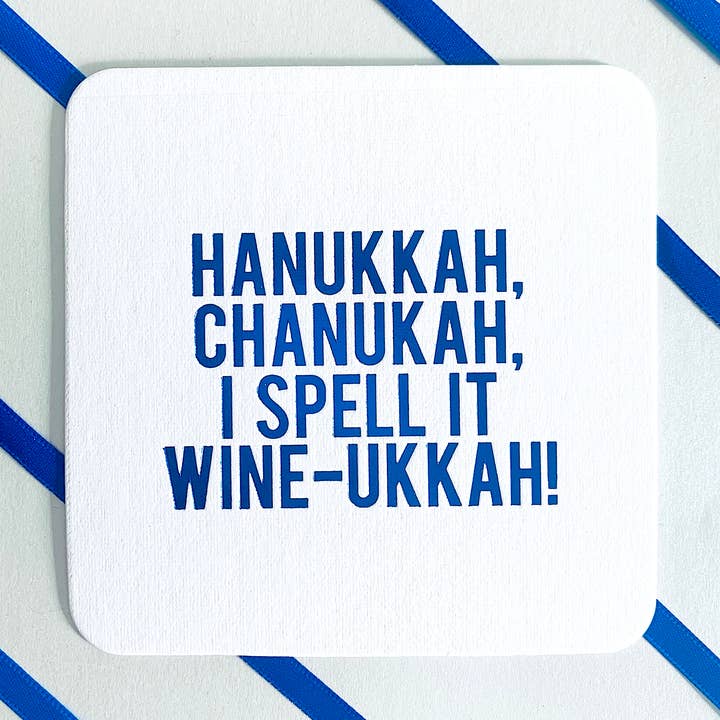 SippingTHIS - Wholesale Coasters - Holiday: Hanukkah Chanukah Coasters