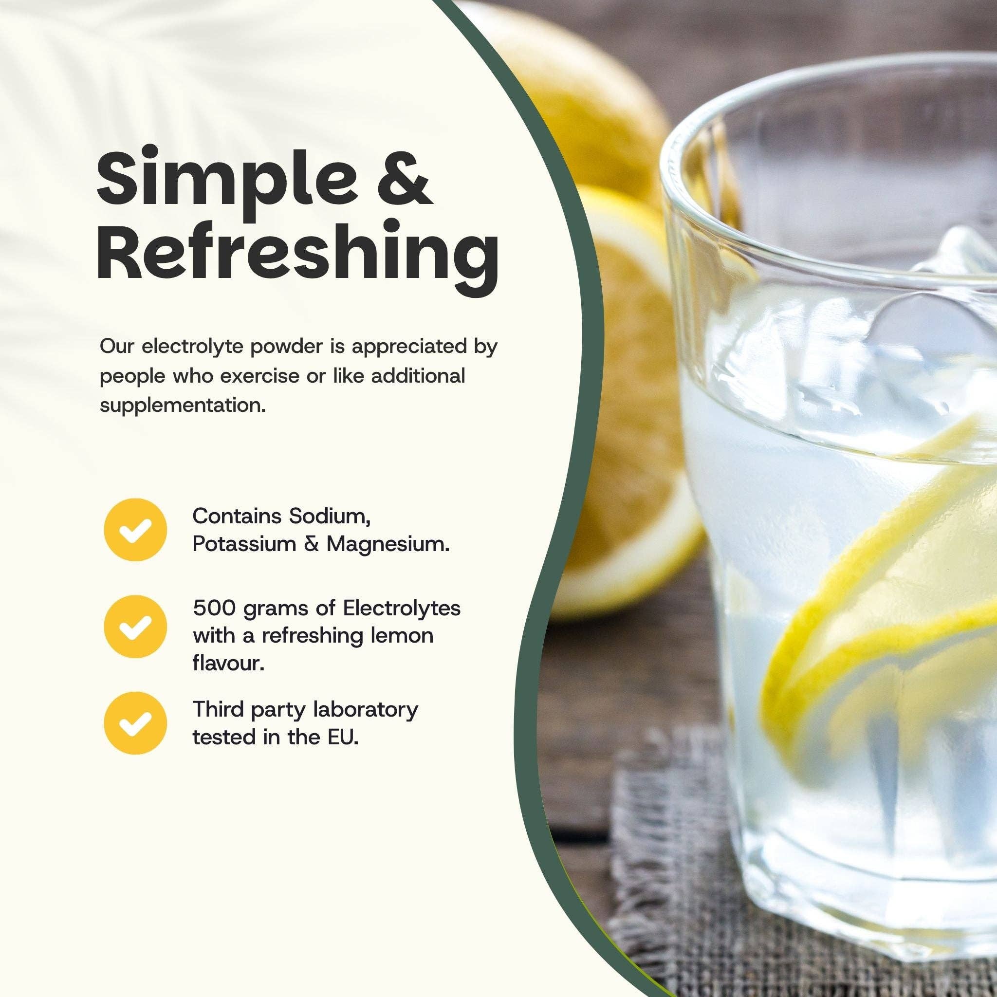 Cupplement b.v. – Bebida saudável em pó por atacado – Pó de Eletrólitos Lima Sem Açúcar 500 Gramas1