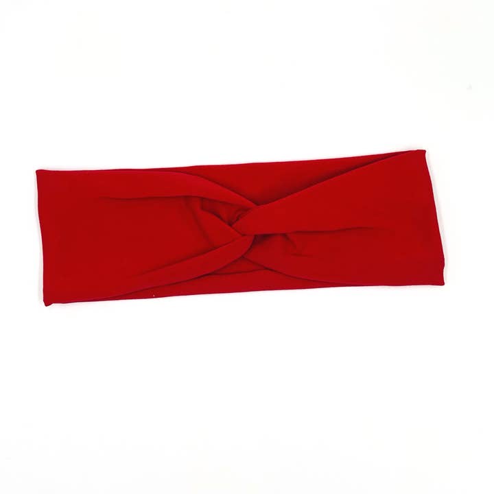 Red Knotted Headband for wholesale by The Happy Headband Co