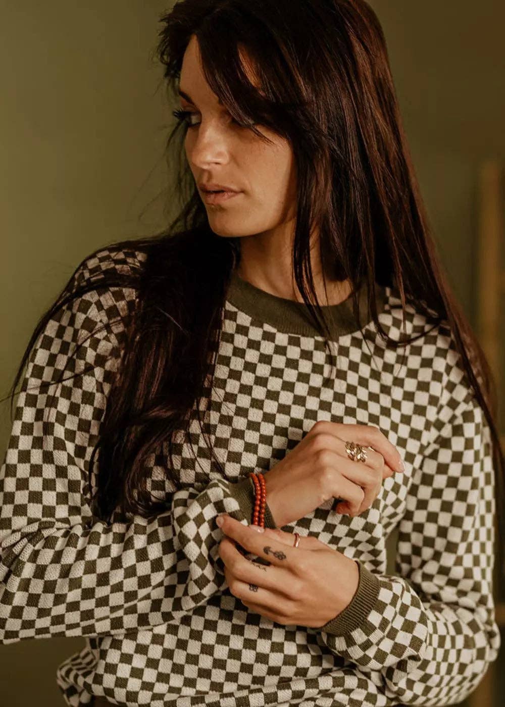 WILDUST - Wholesale Knit Sweater - Women's - JUMPER - KHAKI1