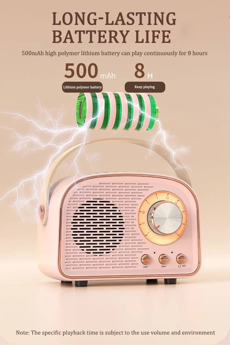 42POPS – Engroshandel Højtalere – Mini retro FM-radio og Bluetooth-multifunktionshøjttaler14